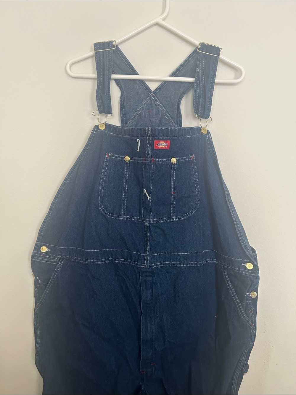 Dickies Dark Blue Denim Bib Overalls size 50X30